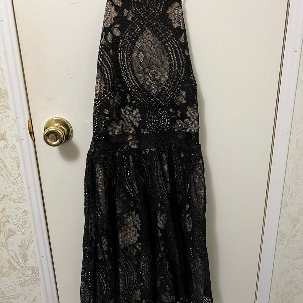 Elegant Black Lace Skirt